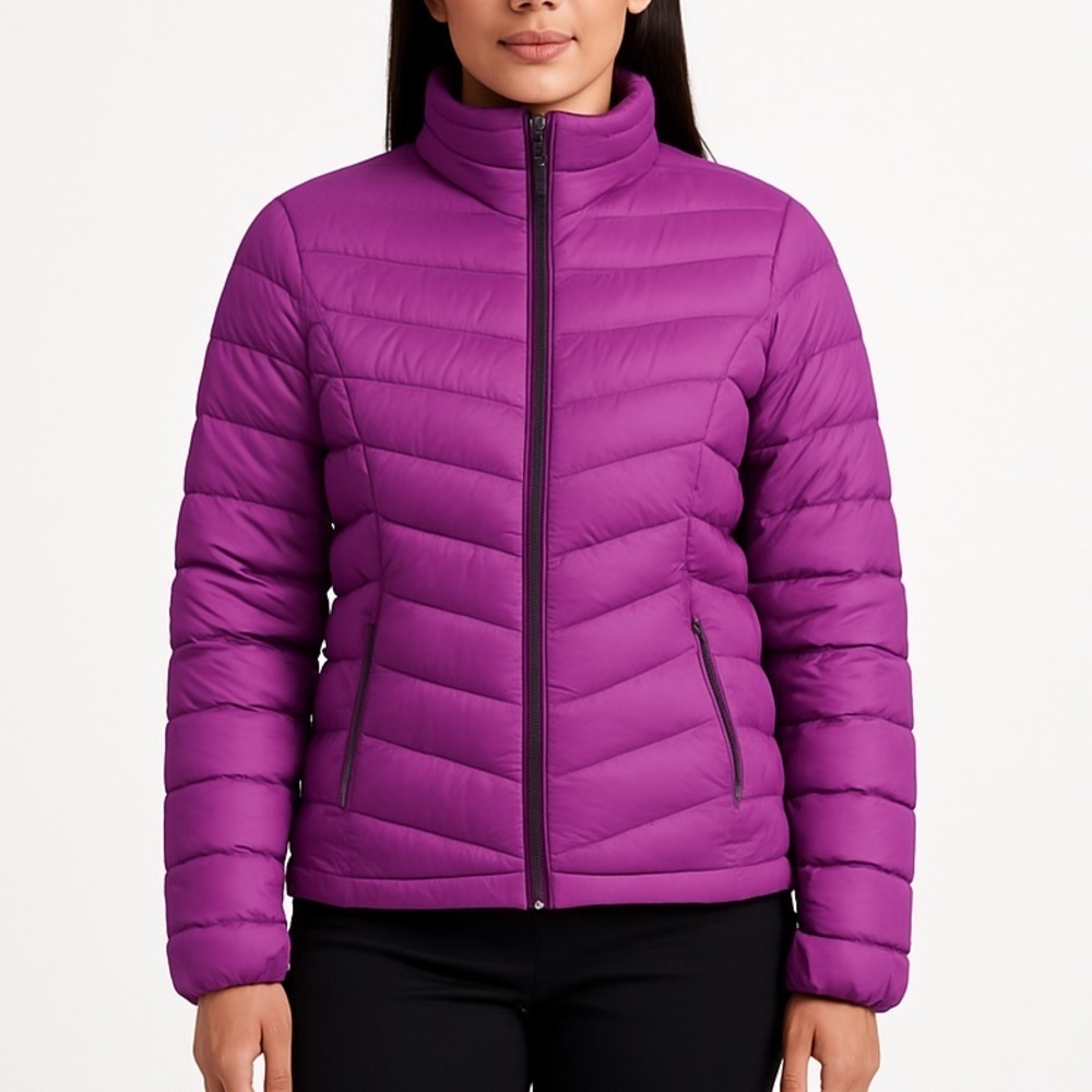 Eddie Bauer Women's Vibrant Purple Puffer Jacket